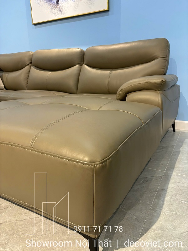 Ghế sofa da bò Ý cao cấp thiết kế rộng rãi, tiện nghi