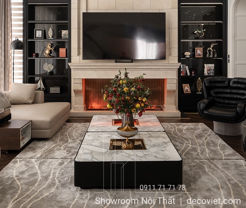 bàn trà phòng khách hiện đại