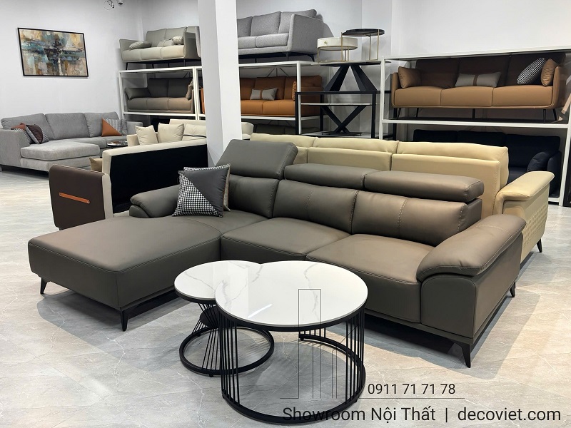 sofa da bò dành cho phòng khách