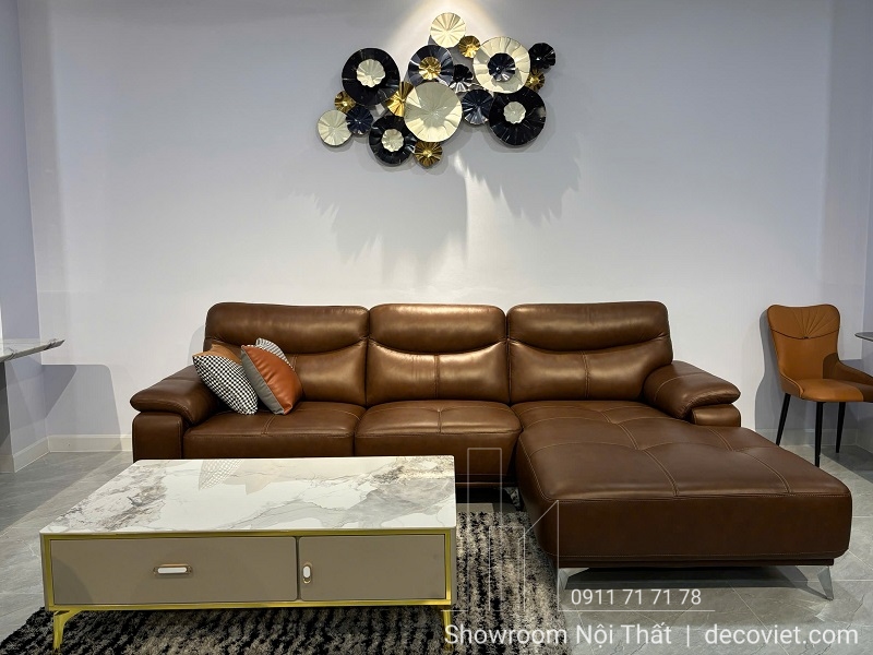 Ghế Sofa Cao Cấp Da Bò Thật Sang Trọng