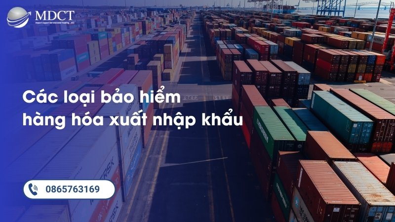 Các loại bảo hiểm hàng hóa xuất nhập khẩu phổ biến