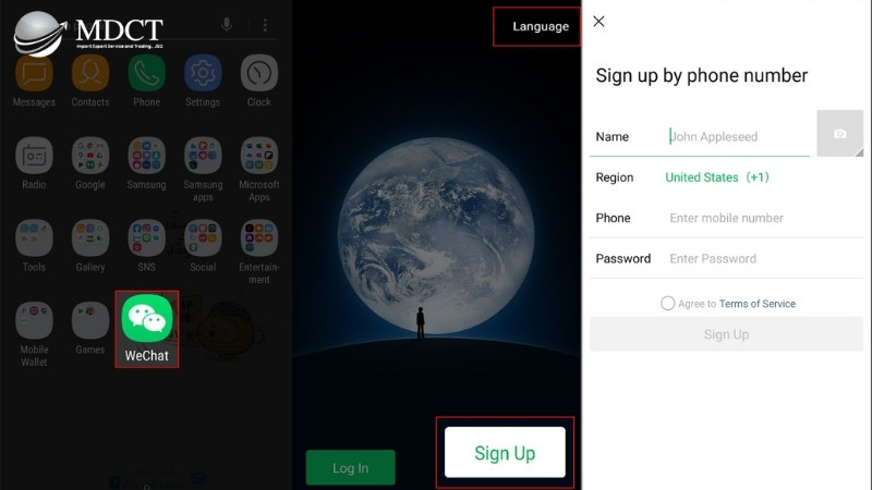 Cách đăng ký tài khoản Wechat