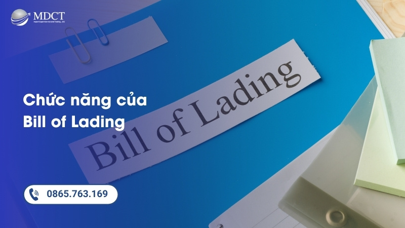 Chức năng của Bill of Lading
