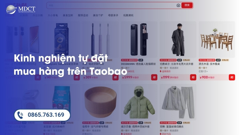 Kinh nghiệm tự đặt mua hàng trên Taobao