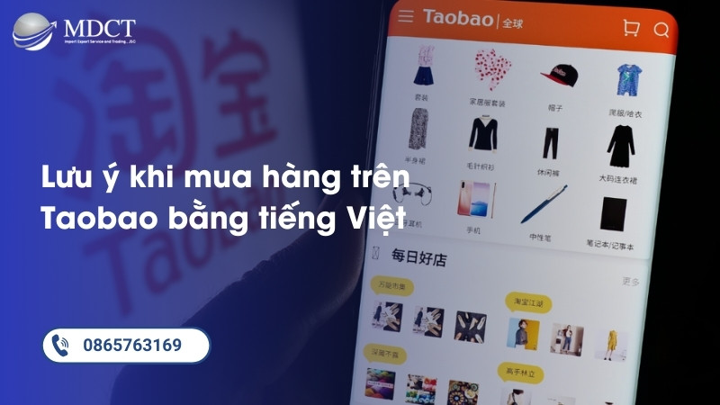 Lưu ý khi mua hàng trên taobao bằng tiếng Việt