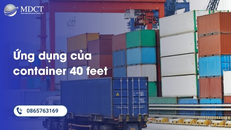 Ứng dụng của container 40 feet