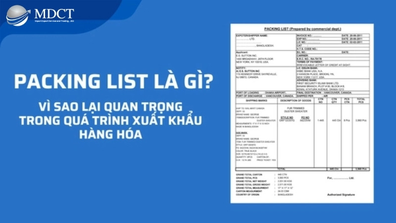 Vai trò của Packing List trong xuất nhập khẩu