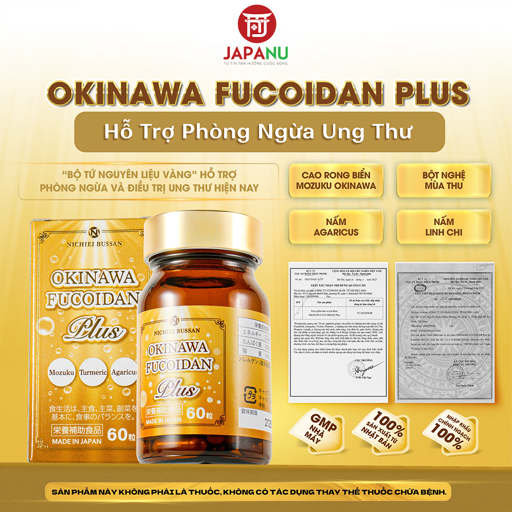 Thành Phần Có Trong Viên Uống Phòng Ung Thư Okinawa Fucoidan Plus