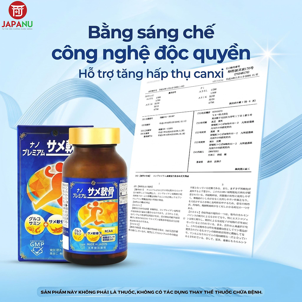 Viên Uống Sụn Cá Mập Nano Premium ứng dụng công nghệ hiện đại