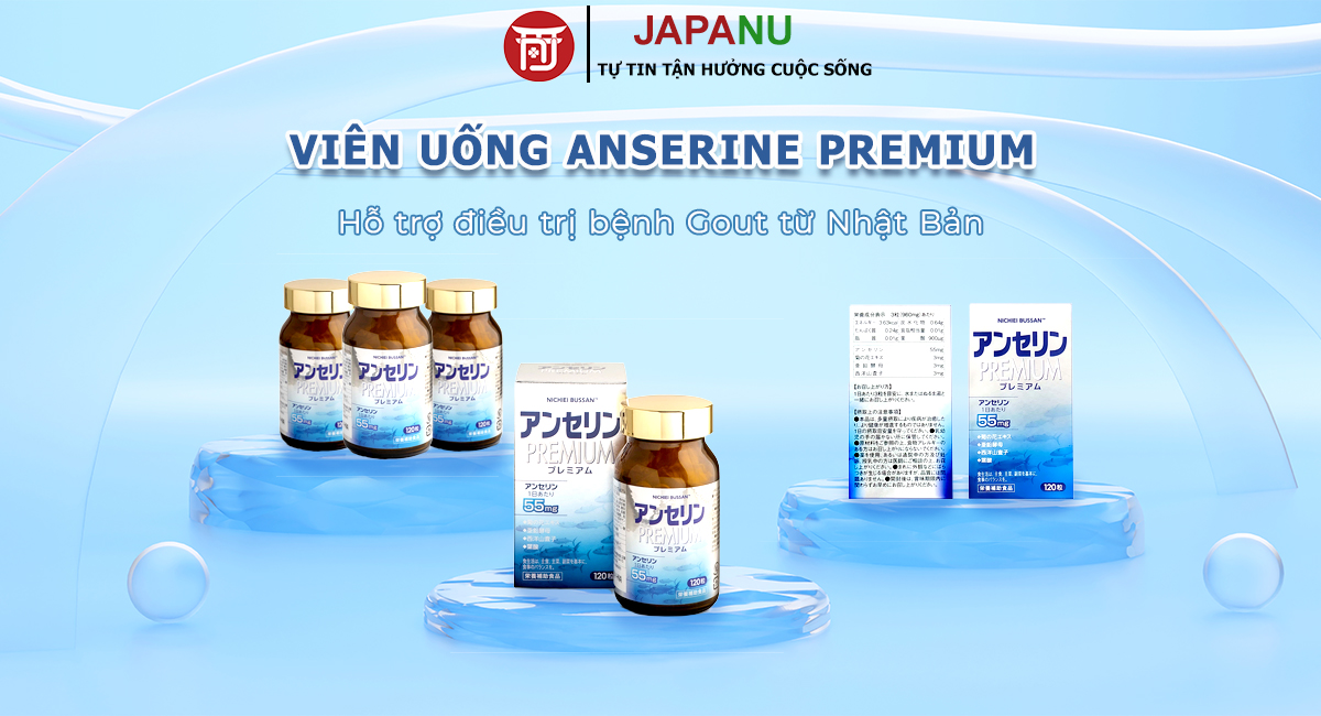 Viên Uống Điều Trị Gout Anserine Premium 120 Viên