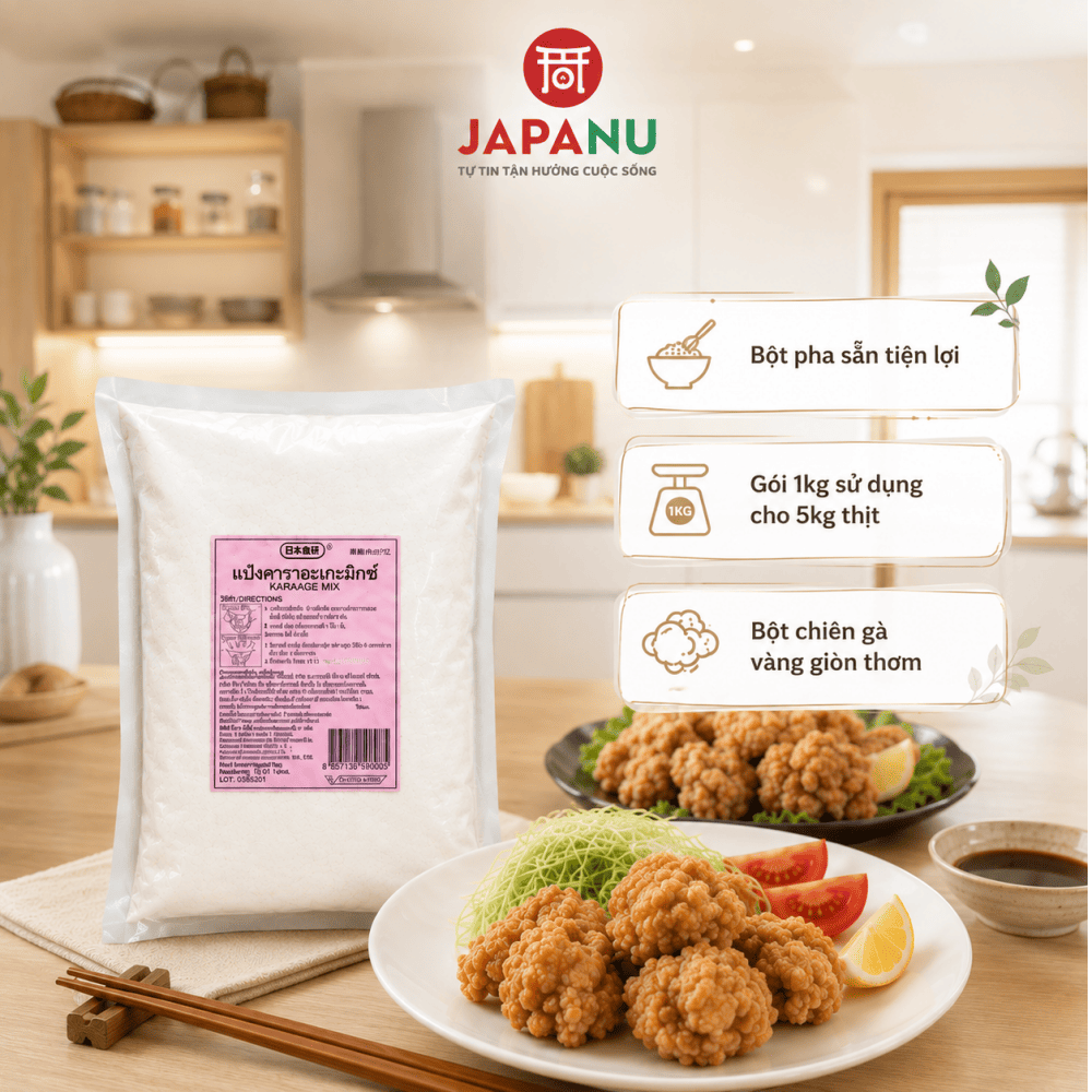 Giới Thiệu Bột Chiên Gà Karaage Mix Nhật Bản