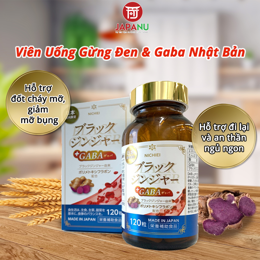 Ưu Điểm Của Viên Uống Gừng Đen Gaba Nhật Bản Hỗ Trợ Giảm Mỡ Bụng