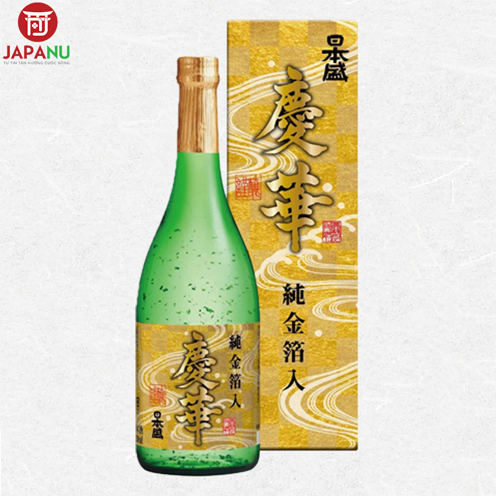 Rượu Sake Vảy Vàng Nihonsakari Keika Junkinpakuiri 720ml Có Gì Nổi Bật?