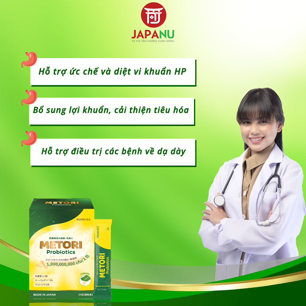 Công Dụng Men Dạ Dày Metori Probiotics Nhật Bản