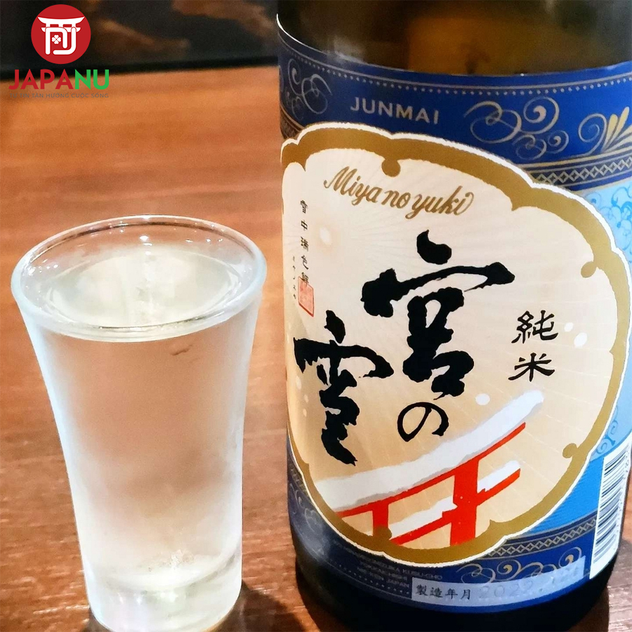 Cách Uống Rượu Sake Miyanoyuki Junmai Nhật Bản lạnh