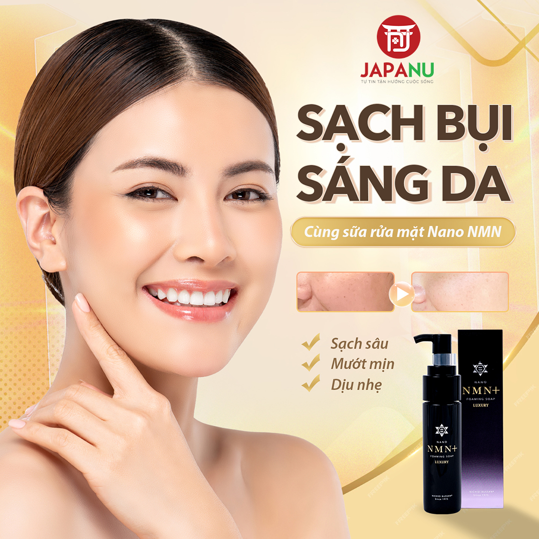 Sữa Rửa Mặt Nano NMN+ Nhật Bản