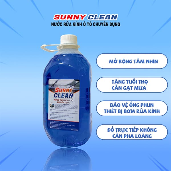 nước rửa kính ô tô Sunny Clean