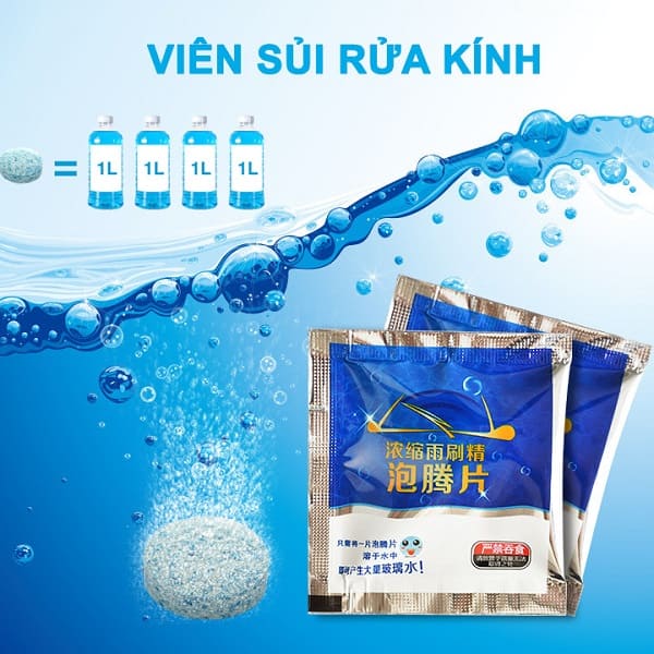 viên sủi rửa kính ô tô