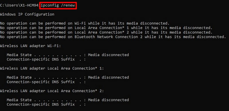 Laptop không có Wifi