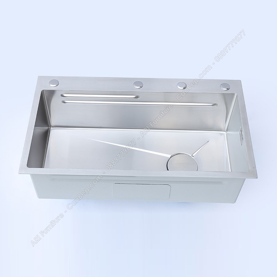 Chậu Rửa Chén 90x46cm Khay Thớt Dày 3.0mm - inox 304