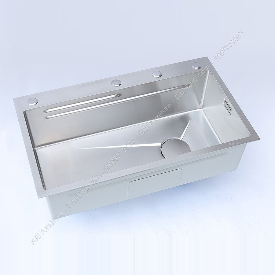 Chậu Rửa Chén 90x46cm Khay Thớt Dày 3.0mm - inox 304