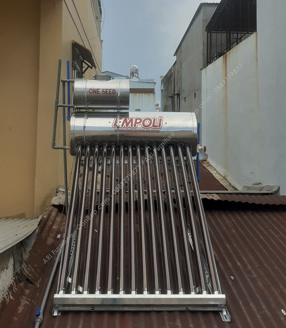 Máy Nước Nóng Năng Lượng Mặt Trời Empoli 180 Lít (18 Ống) inox 304