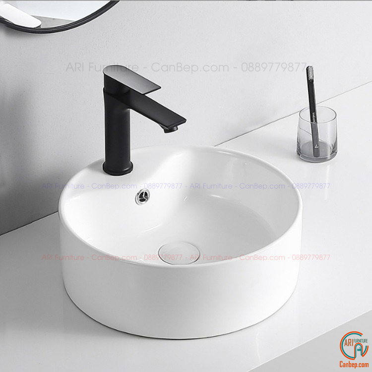 Lavabo Đặt Bàn L3030 Trắng