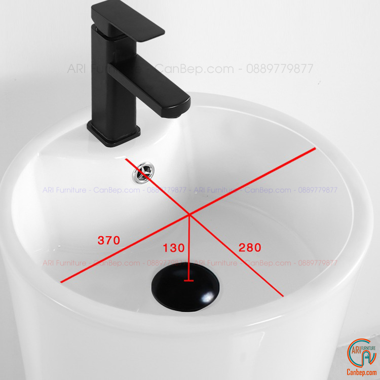 Lavabo Trụ Đứng LP139 Trắng