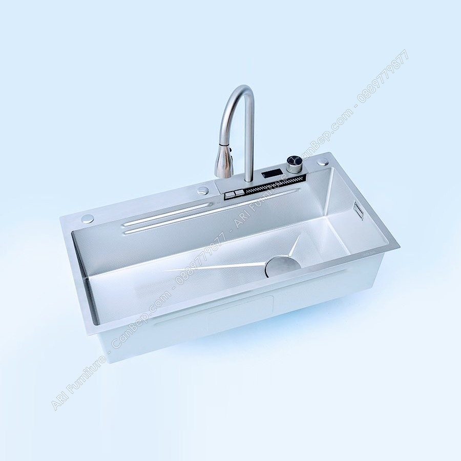 Chậu Rửa Chén 90x46cm Vòi Nhiệt Độ Dày 3.0mm - inox 304