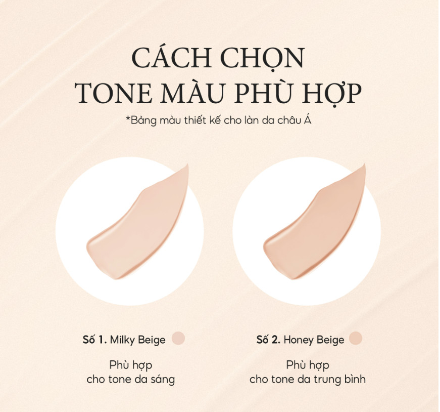 cách chọn tone màu phù hợp cushion ohui