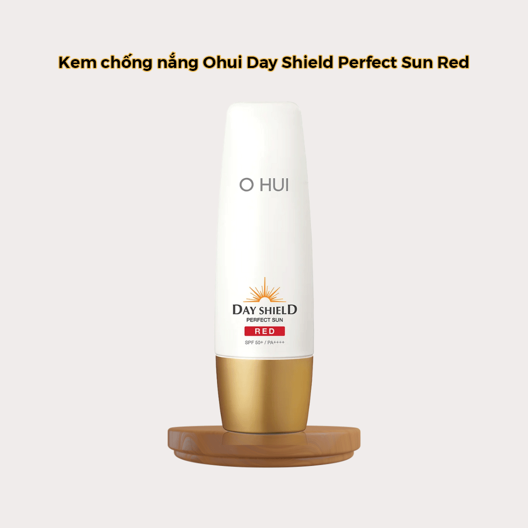 kem chống nắng ohui day shield perfect sun red