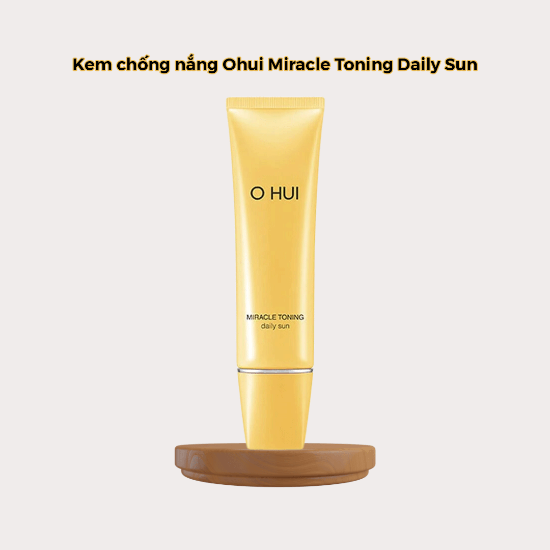 kem chống nắng ohui miracle toning