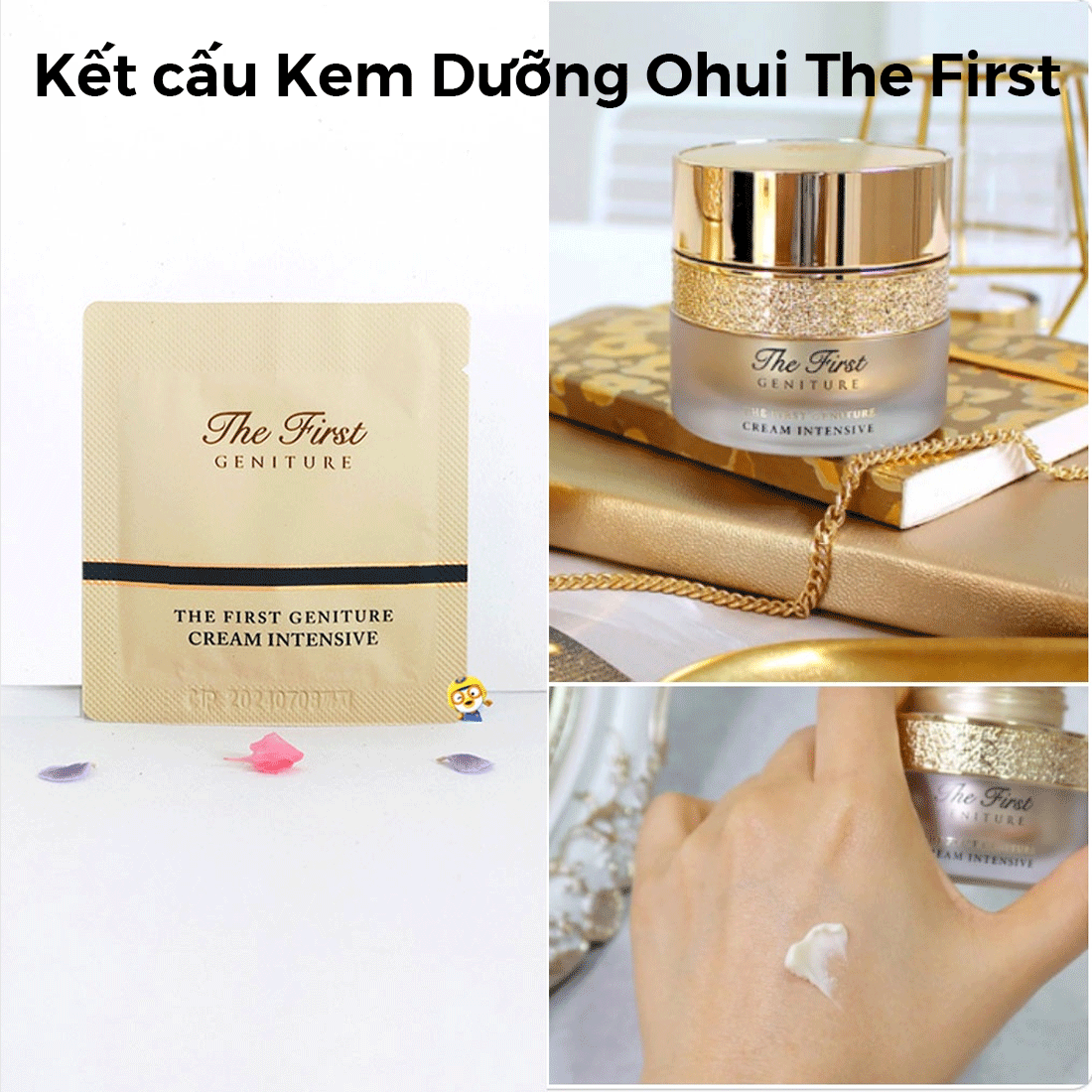 kết cấu kem dưỡng ohui the first