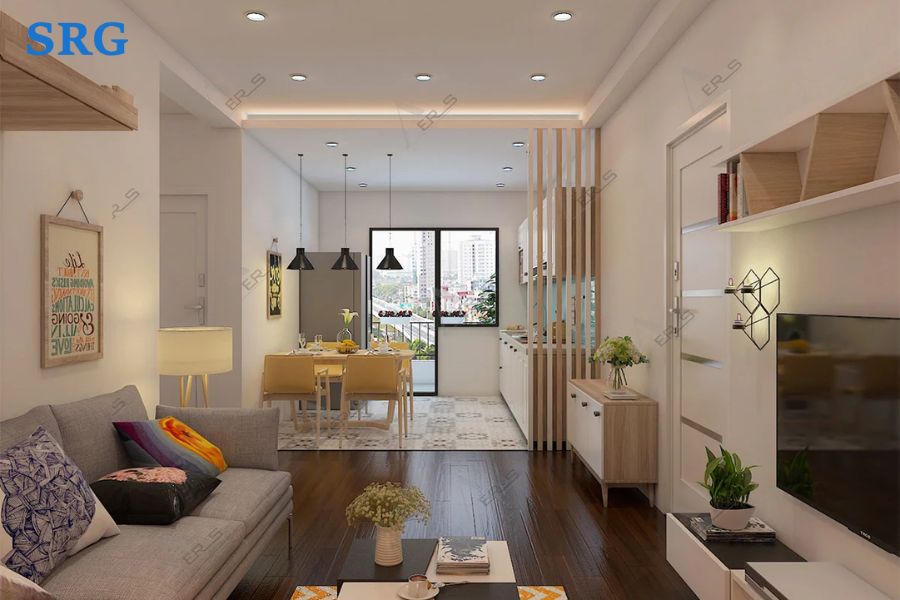 Xu Hướng Thiết Kế Nội Thất Phòng Khách Liền Bếp 2023