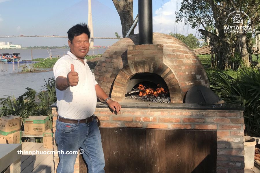 Lò pizza ngoài trời do Thiên Phước Minh thi công