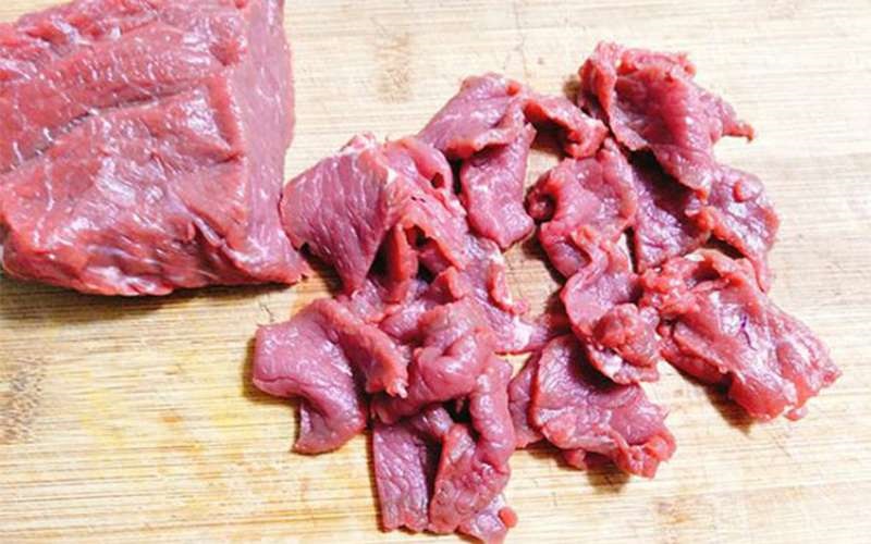 thái thịt bò đúng cách