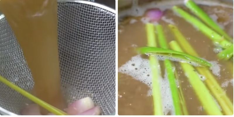 Ảnh 6: Thêm vài nhánh sả đập dập làm nước ngọt và thơm hơn