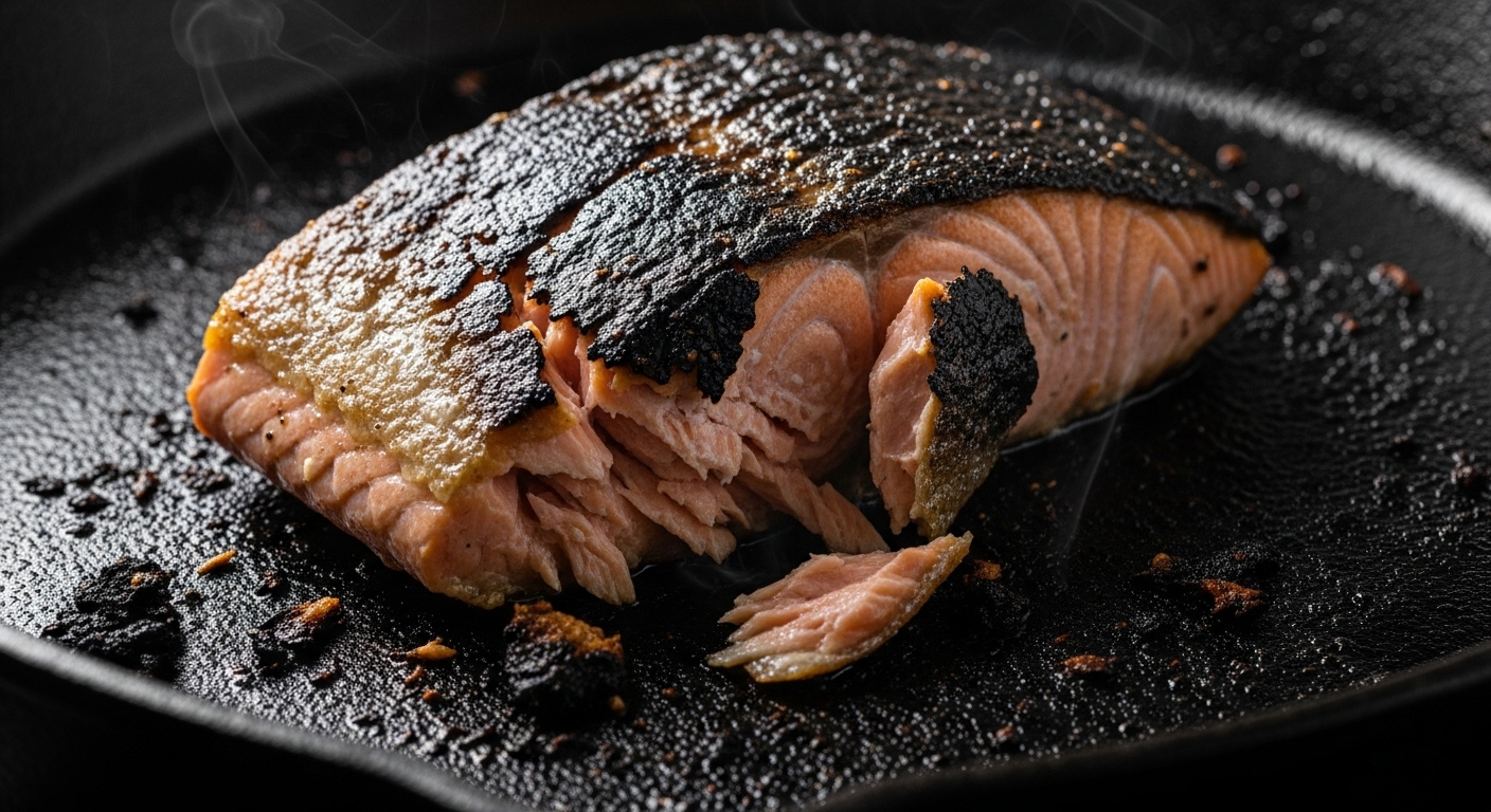 cá hồi áp chảo lỗi phổ biến