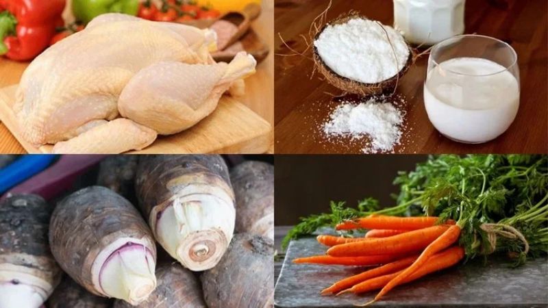 Ảnh 5: Để trải nghiệm sự mới lạ, bạn có thể nấu cà ri gà khoai môn để ăn cùng gia đình
