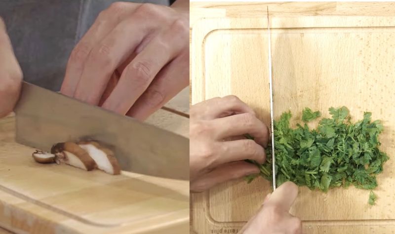 Sơ chế các loại rau củ dùng nấu cháo