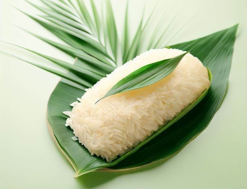 Những nguyên liệu cơ bản cho món cháo này là gạo mới, lá dứa