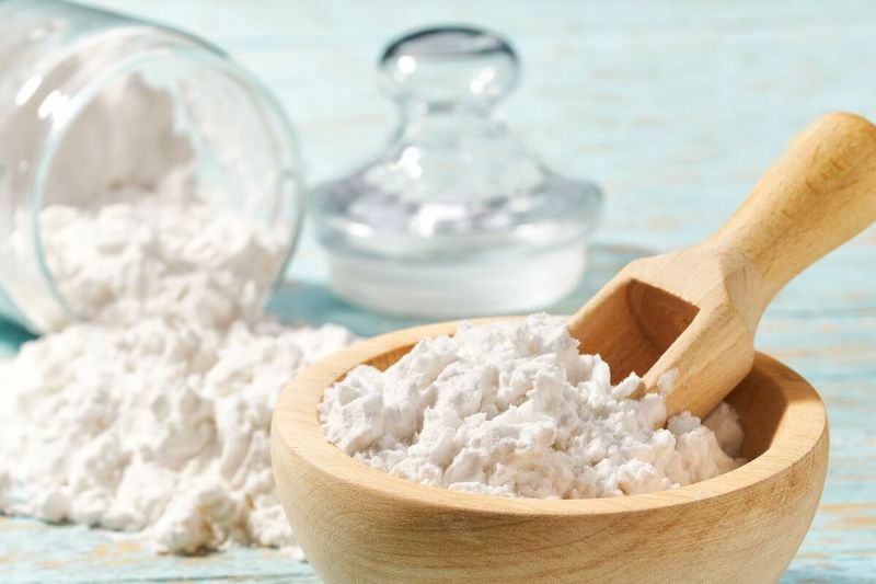 Chuẩn bị thêm một chút bột năng để làm nồi cháo sánh hơn nhé