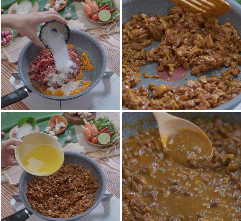 Ảnh 4: Nước mạ là phần không thể thiếu trong món cơm gà Hội An