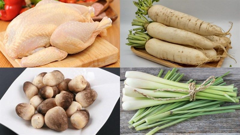 1: Nấm rơm rất phù hợp để nấu các món ăn liên quan tới gà