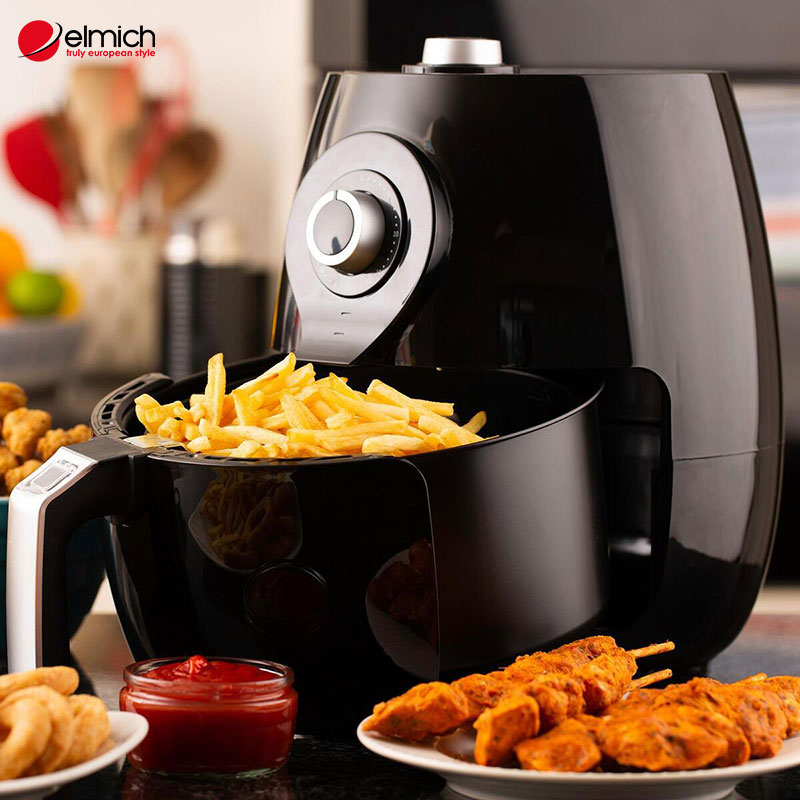 Hình 2: Nồi chiên không khí giúp giảm hơn 75% hàm lượng chất béo