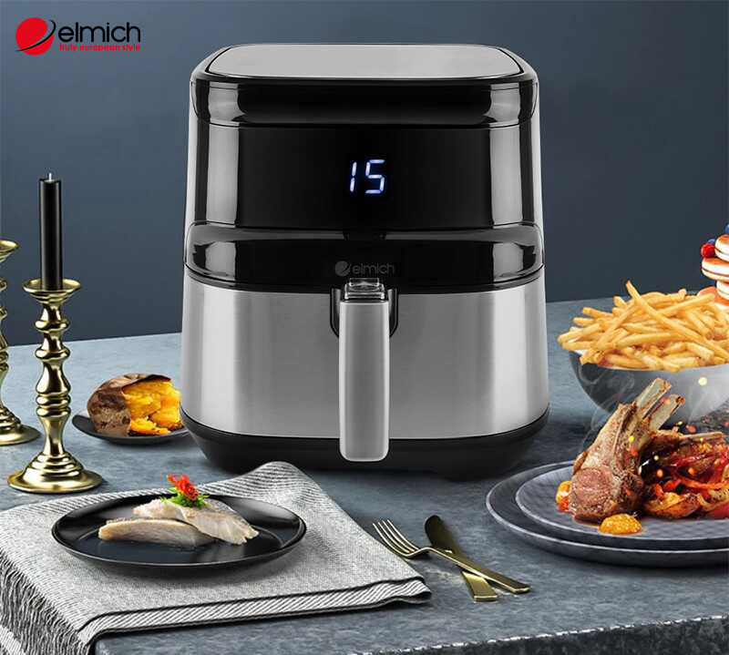 Hình 2: Nồi chiên chân không có thiết kế vô cùng hiện đại và bắt mắt