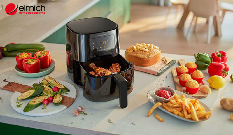 Hình 2: Nồi chiên không dầu được cải tiến nên đa chức năng và đa công dụng