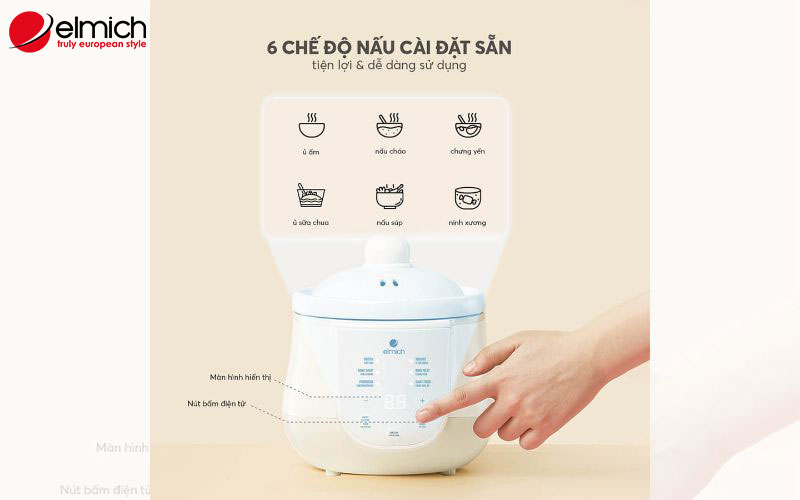 Hình 3: Hướng dẫn cách sử dụng nồi nấu cháo chậm siêu đơn giản và chi tiết