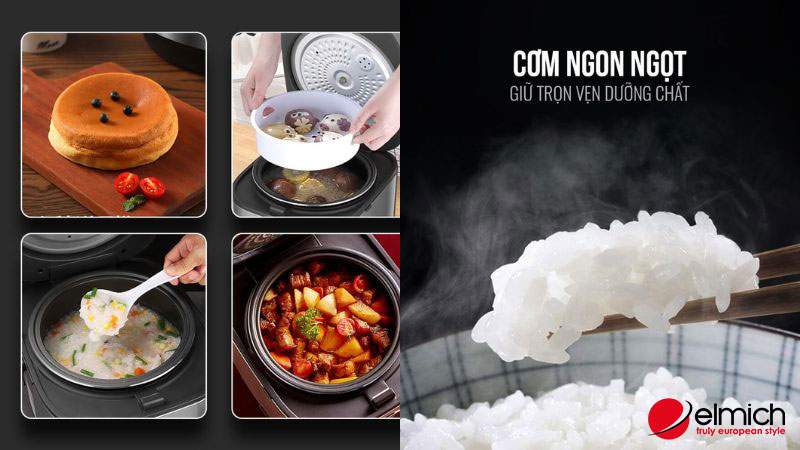 Hình 3: Nồi cơm điện chất lượng phải có nhiều tính năng hiện đại