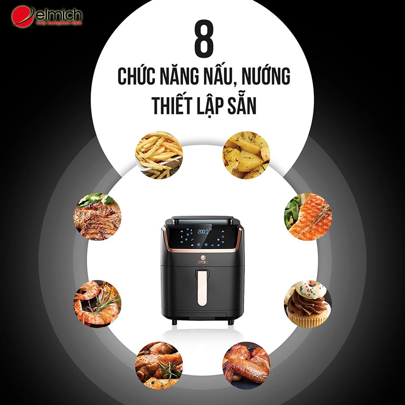 Hình 4: Nhiều chế độ cài đặt sẵn giúp chế biến được nhiều món ngon